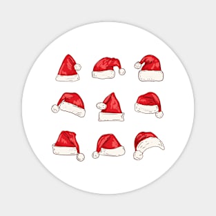 So Many Santa Hats Magnet